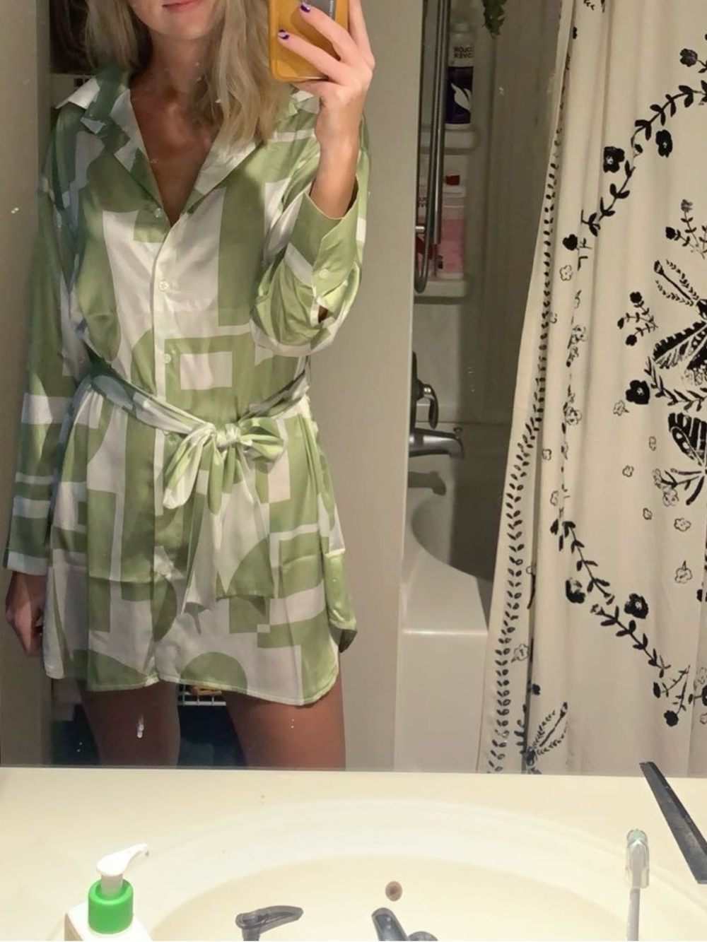 Peppermayo Silk shirt dress